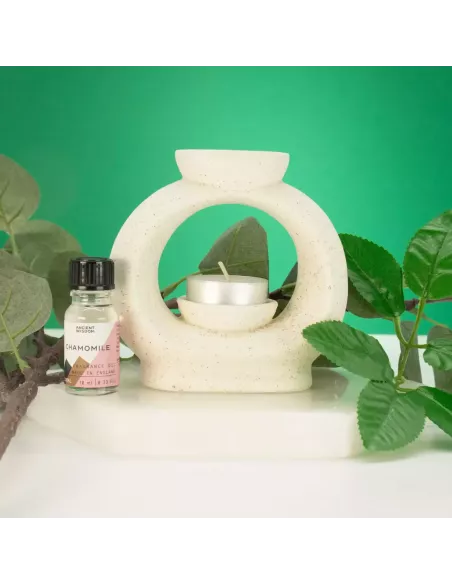 Quemador de aceite blanco de decoración