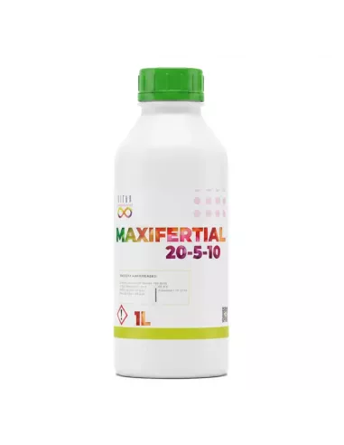 Maxifertial – Fertilizante líquido NPK 20–5–10 equilibrado para alto rendimiento