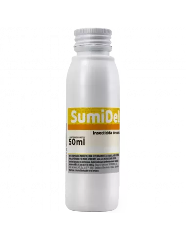 Sumidelta, inseticida piretroide con deltametrina 2,5% amplio pectro, eficaz contra lepidópteros y pulgones.