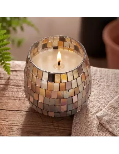 Vela mediana mosaico, encendida