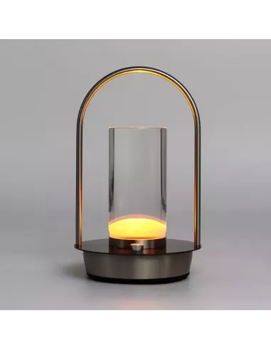 Lámpara táctil encendida