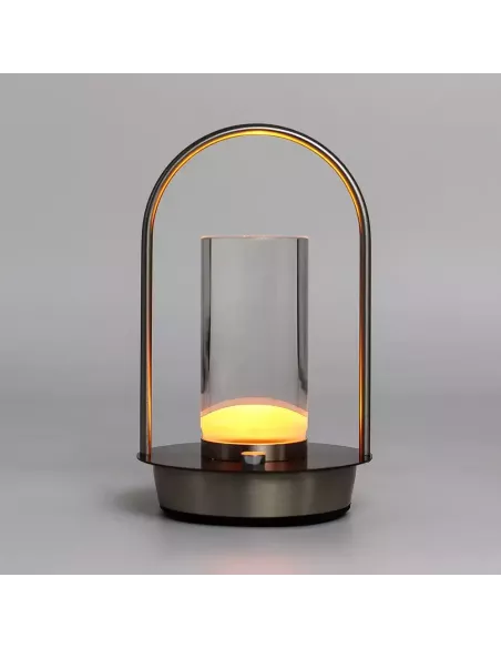 Lámpara táctil encendida