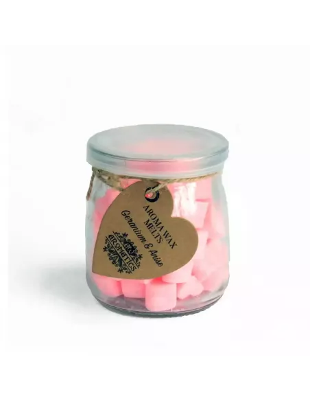 Frasco de cristal de ceras de soja conforma de corazón naranjas