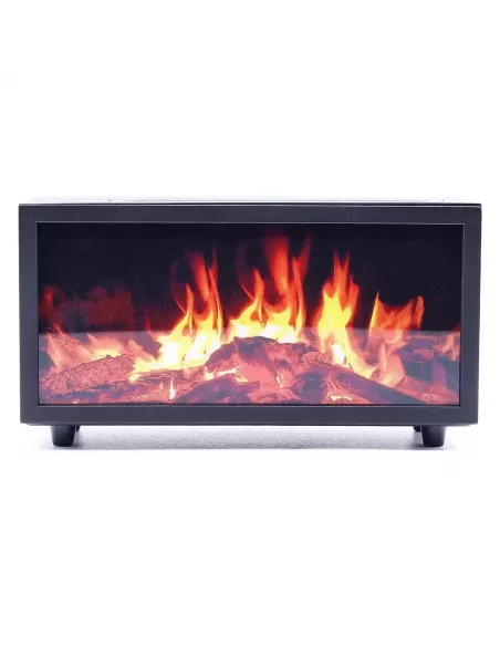 Difusor de efecto chimenea rectangular y sonido de aves - USB-C encendido