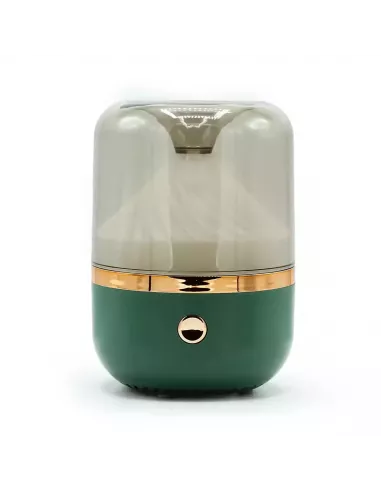 Difusor aromas dos colores verde abajo y transparente arriba