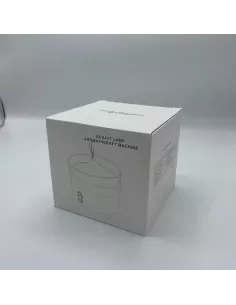 Difusor de aromas Aura con efecto llama y sal del Himalaya color naranja - USB-C 2