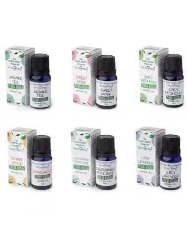 Pack de 6 aceites aromáticos de origen vegetal varios aromas
