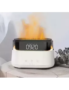 Difusor de aromas Aura Flame con reloj LED y efecto llama | Abonica