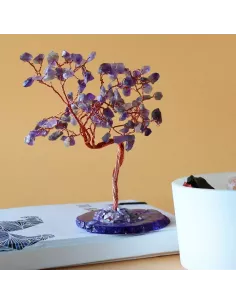 Árbol de Amatista Grande con Base de Ágata Natural | 100 Piedras | Abonica 2