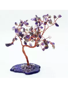 Árbol de Amatista Grande con Base de Ágata Natural | 100 Piedras | Abonica
