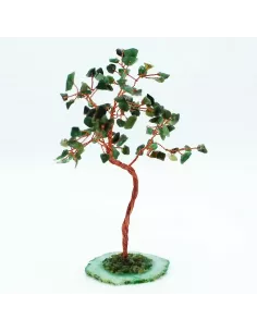 Árbol de Aventurina Verde Grande con Base de Ágata | Abonica