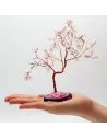 Árbol de Cuarzo Rosa Grande con Base de Ágata | Abonica