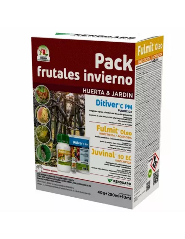 Pack de invierno en abonica que incluye el aceite parafínico, el piriproxifen y el oxicloruro de cobre.