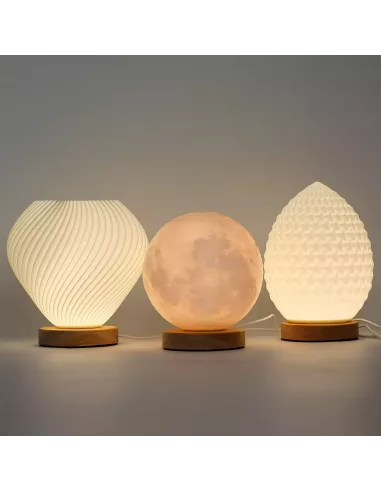 Lámpara Luna USB | 3 Ajustes de Luz | Abonica